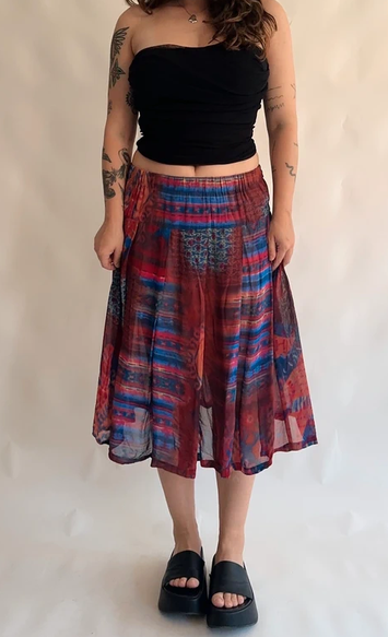 Faldas midi estampadas
